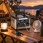 Portable Power Station | 298Wh Battery & 320W Output | Solar, Car & Wall Charging