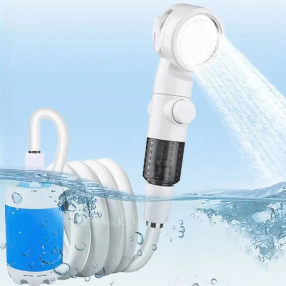 Portable Shower Pump | USB Rechargeable & Hose-Compatible