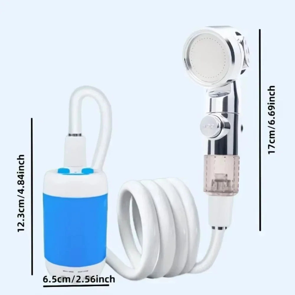 Portable Shower Pump | USB Rechargeable & Hose-Compatible
