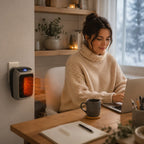 Portable Space Heater | Compact Oscillating & Energy-Efficient | For Home & Office