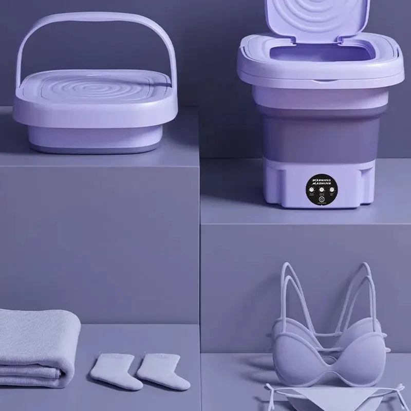 Portable Washing Machine | Foldable & Lightweight Spin Dryer | Three-Speed