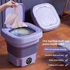 Portable Washing Machine | Foldable & Lightweight Spin Dryer | Three-Speed