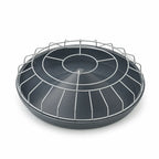 Poultry Feeder | 20-Compartment Divided Design | Impact-Resistant Steel Frame