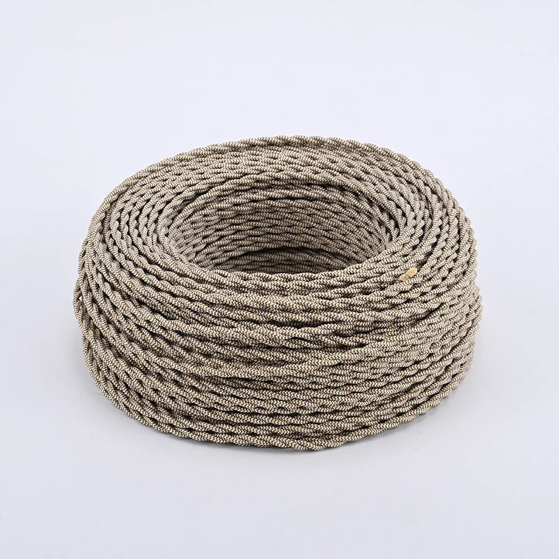 Power Cable | Textile-Covered & Decorative | 2×0.75 mm²