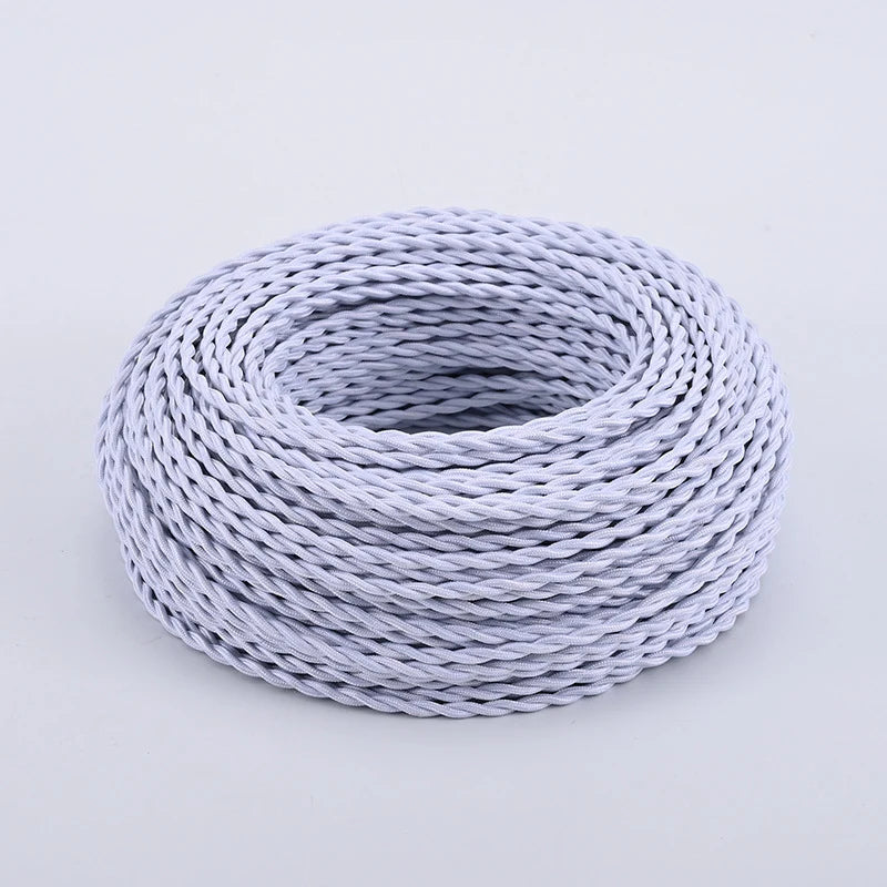 Power Cable | Textile-Covered & Decorative | 2×0.75 mm²