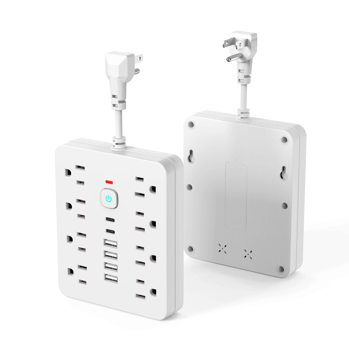 Power Strip | 14-Port Charging & Surge Protection | Ultra-Compact