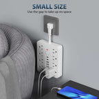 Power Strip | 14-Port Charging & Surge Protection | Ultra-Compact