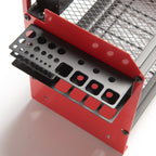 Power Tool Charging Station | Surge-Protected 8-Outlet Wall-Mount | 4 Drill Slots