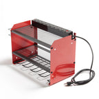 Power Tool Charging Station | Surge-Protected 8-Outlet Wall-Mount | 4 Drill Slots