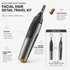 Precision Trimmer | Ultra-Fine Blade & LED Light | Travel-Ready
