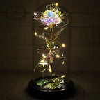 Preserved Rose | 24K Gold Leaf & Warm LED | Gift-Ready