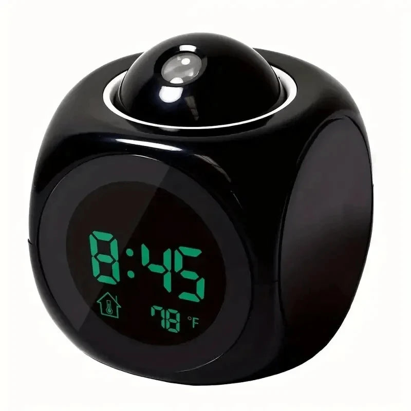 Projection Alarm Clock | Voice-Activated & Temperature Display