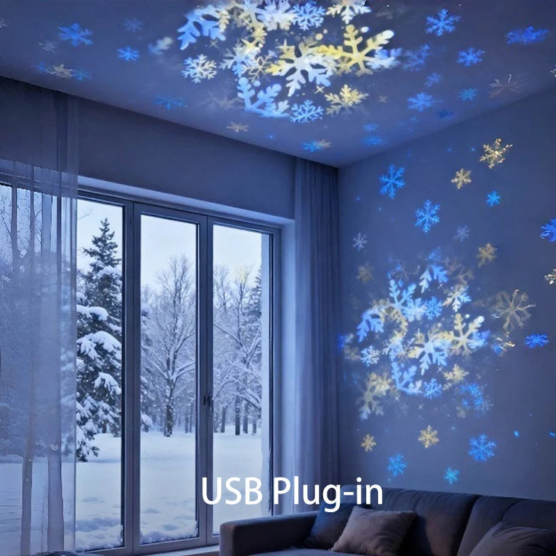 Projector Lamp | Rotating Ocean Wave Projection & USB Rechargeable