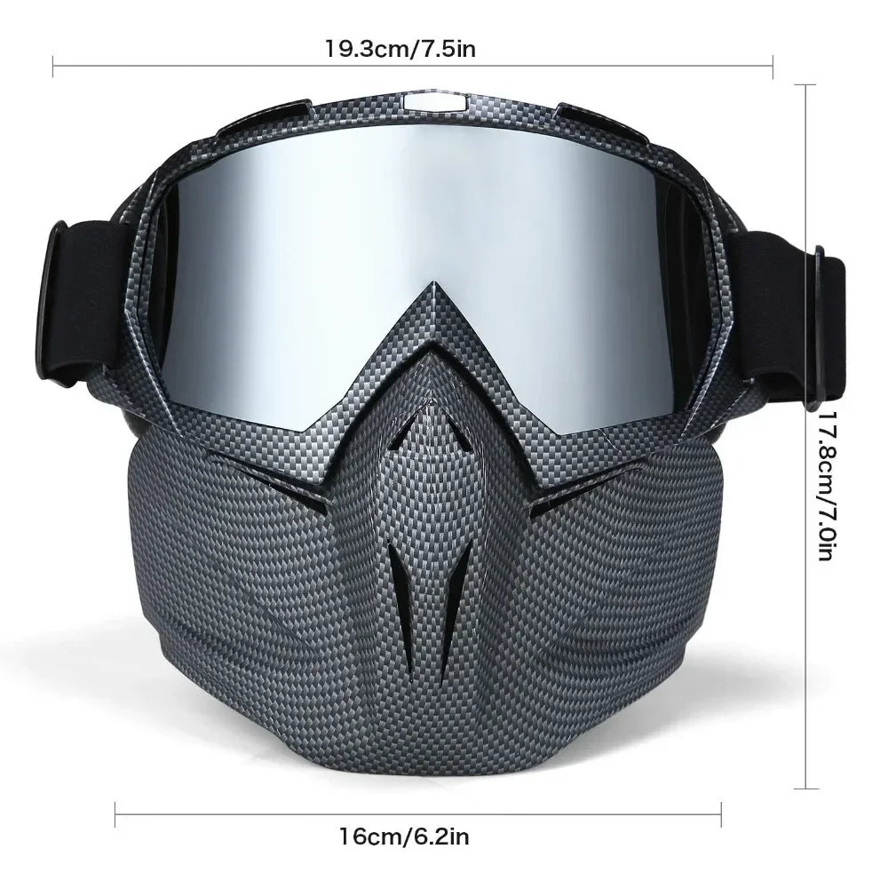 Protective Goggles & Mask | Fog-Free PC Lenses | TPU Frame