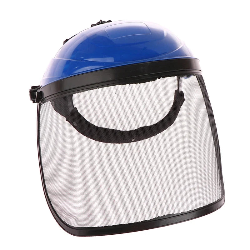 Protective Helmet | Stainless Steel Shell & Full-Face Visor | Adjustable Headband