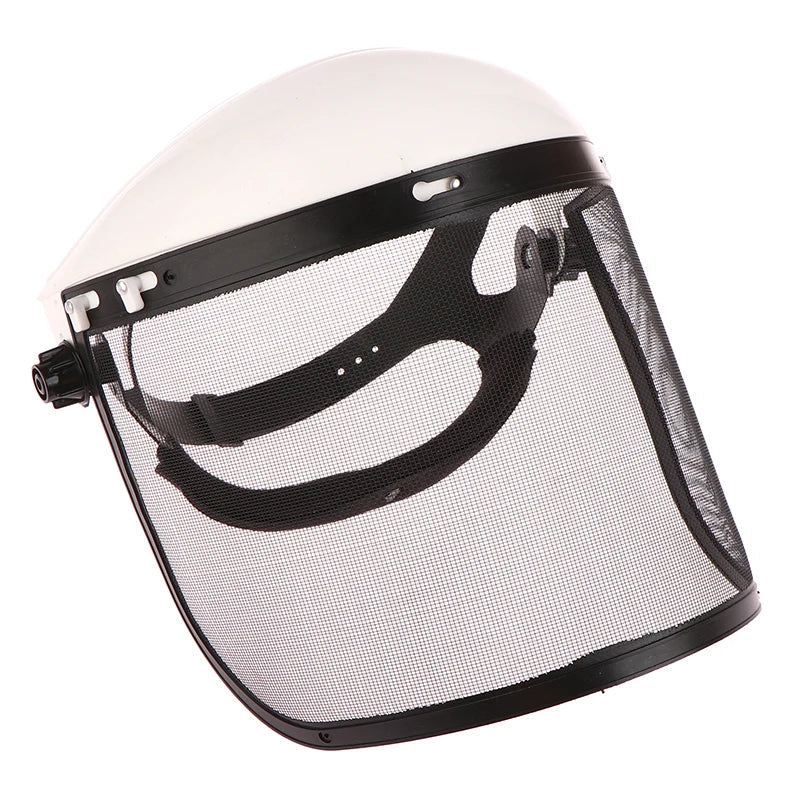 Protective Helmet | Stainless Steel Shell & Full-Face Visor | Adjustable Headband