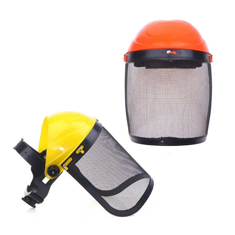 Protective Helmet | Stainless Steel Shell & Full-Face Visor | Adjustable Headband