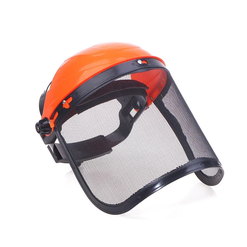 Protective Helmet | Stainless Steel Shell & Full-Face Visor | Adjustable Headband
