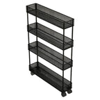 Pull-Out Storage Organizer | Slim Ventilated Mesh & Rust-Resistant Metal | 3-Tier
