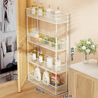Pull-Out Storage Organizer | Slim Ventilated Mesh & Rust-Resistant Metal | 3-Tier