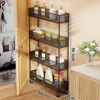 Pull-Out Storage Organizer | Slim Ventilated Mesh & Rust-Resistant Metal | 3-Tier