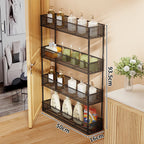 Pull-Out Storage Organizer | Slim Ventilated Mesh & Rust-Resistant Metal | 3-Tier