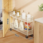 Pull-Out Storage Organizer | Slim Ventilated Mesh & Rust-Resistant Metal | 3-Tier