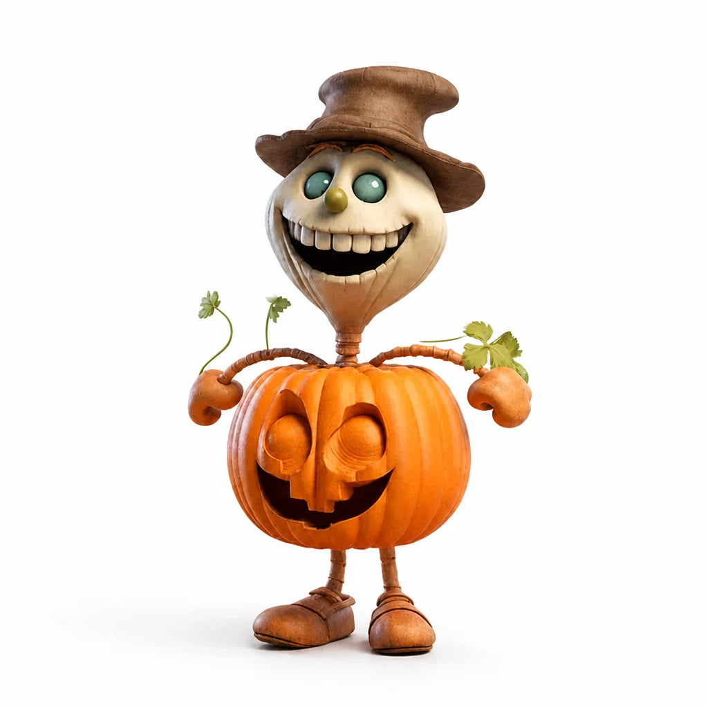 Pumpkin Figure | Weatherproof Resin & Colorfast