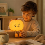 Pumpkin Night Light | Warm White LED & USB-C Rechargeable