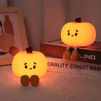 Pumpkin Night Light | Warm White LED & USB-C Rechargeable