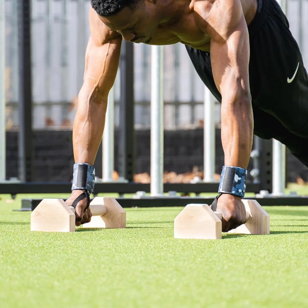 Push-Up Bars | Ergonomic Wooden & Non-Slip