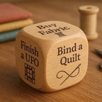 Quilting Decision Dice | Handcrafted Solid Wood & Engraved Prompts | Multiple Pack Options