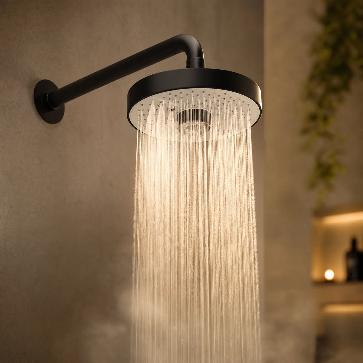 Rainfall Shower Head | High-Pressure Multi-Setting Spray