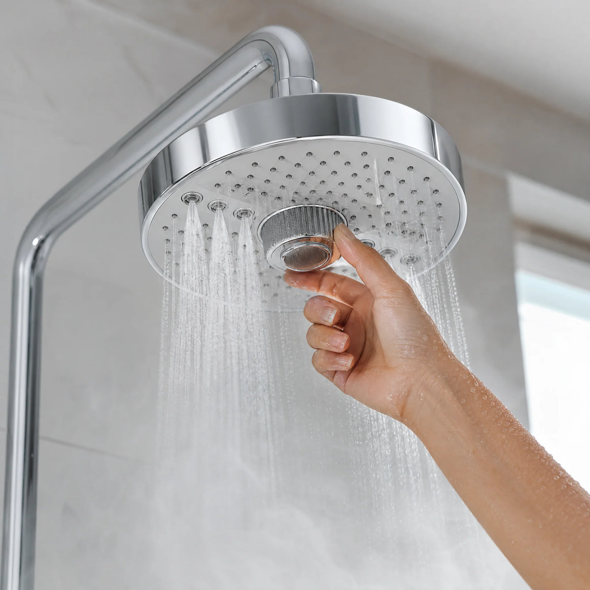 Rainfall Shower Head | High-Pressure Multi-Setting Spray