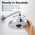 Rainfall Shower Head | High-Pressure Multi-Setting Spray