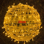 Rattan Ball Lights | Warm Ambient LED | 20 cm