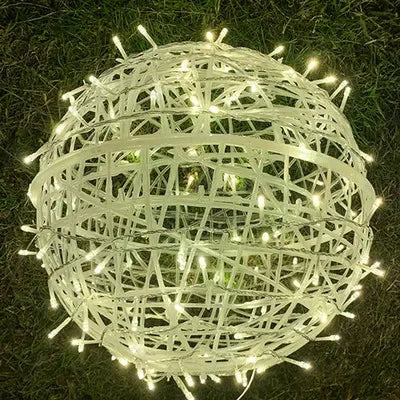 Rattan Ball Lights | Warm Ambient LED | 20 cm