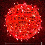 Rattan Ball Lights | Warm Ambient LED | 20 cm
