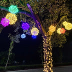 Rattan Ball Lights | Warm Ambient LED | 20 cm