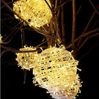 Rattan Ball Lights | Warm Ambient LED | 20 cm