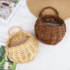 Plant Basket | Handcrafted Woven Rattan | Indoor Plant Display