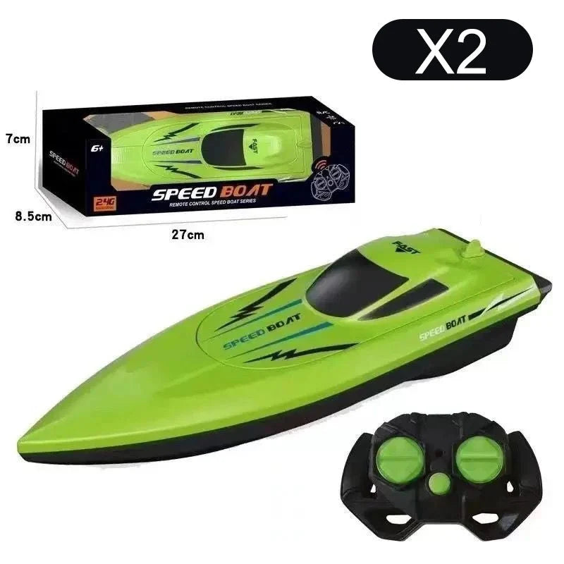 RC Racing Boat | 2.4 GHz & Dual Motor | Waterproof Hull