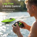 RC Racing Boat | 2.4 GHz & Dual Motor | Waterproof Hull