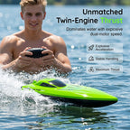 RC Racing Boat | 2.4 GHz & Dual Motor | Waterproof Hull