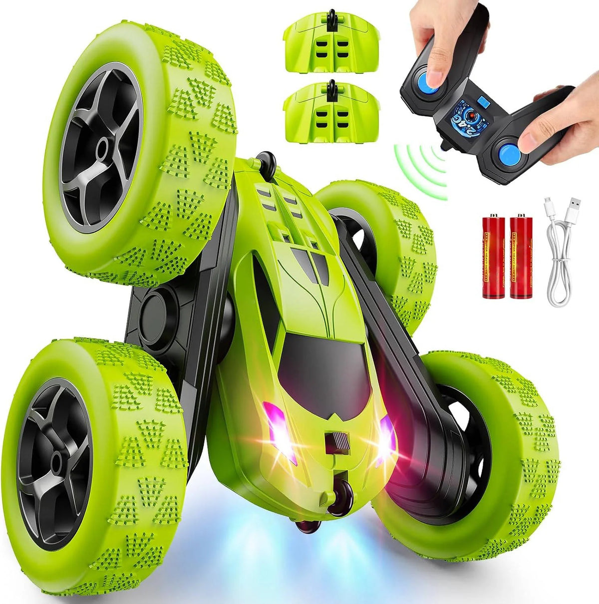RC Stunt Car | 360° Flips & LED Lights | All-Terrain