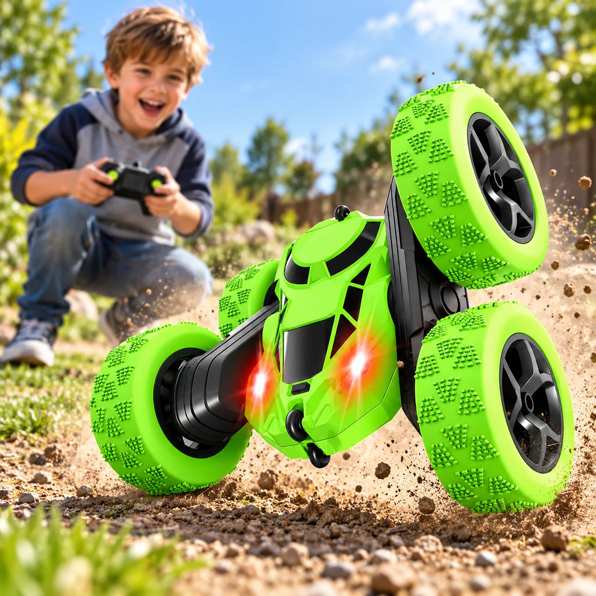 RC Stunt Car | 360° Flips & Off-Road Tires | Remote Included