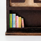 Reading Counter | Natural Wood & Number Plates | Wall-Mountable