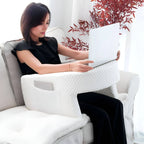 Reading Pillow | Ergonomic Memory Foam With Side Pockets & Washable Cover