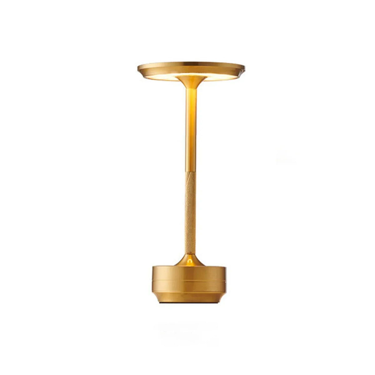 Table Lamp | Crystal Shade & Brushed Stainless Steel | Cordless Touch Dimmer
