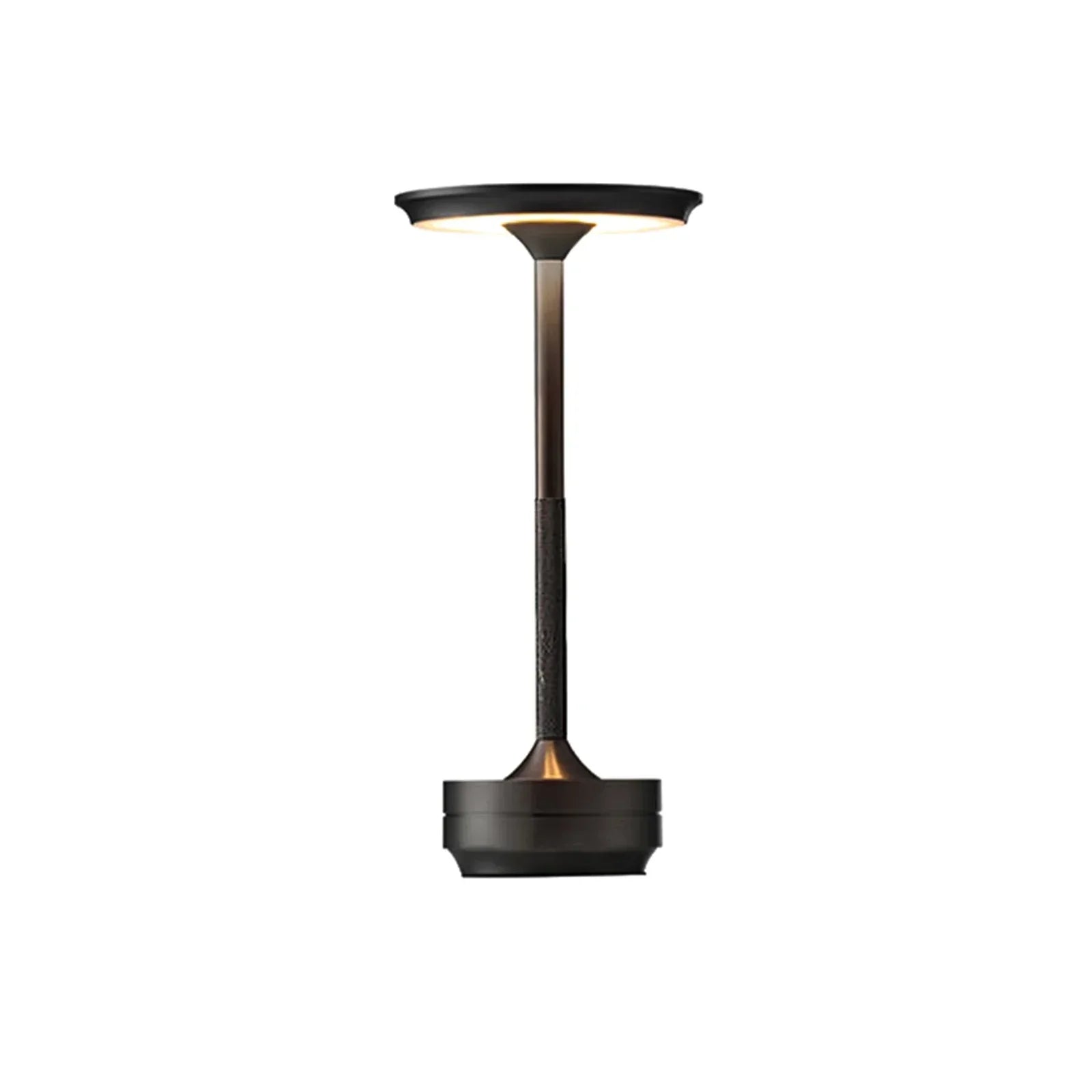 Table Lamp | Crystal Shade & Brushed Stainless Steel | Cordless Touch Dimmer